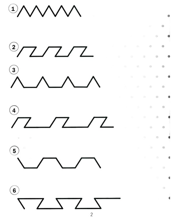 Продолжи узор. Треугольная разметка. Узоры разной сложности