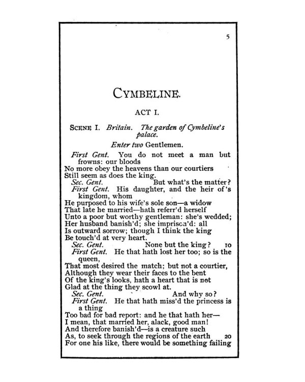 Cymbeline = Цимбелин: трагикомедия на англ.яз