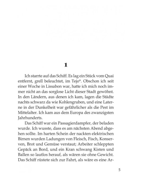 Ночь в Лиссабоне = Die nacht von Lissabon: нем.яз., неадаптир