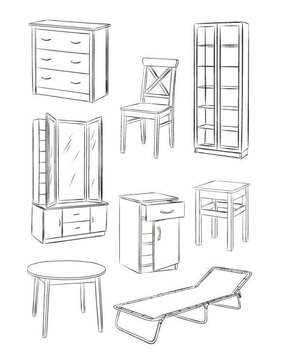 Мебель. Дидактический материал по лексической теме. С 5 до 6 лет