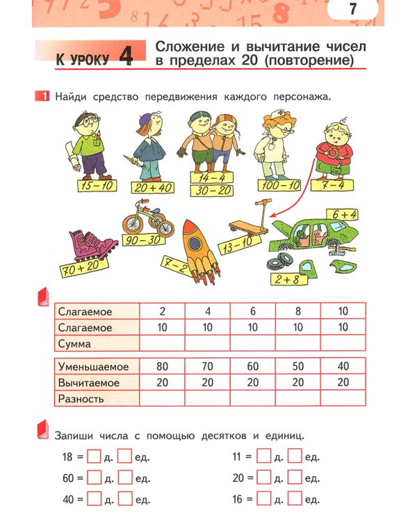 Математика. 2 кл. Рабочая тетрадь. В 4 ч. Ч. 1. 3-е изд