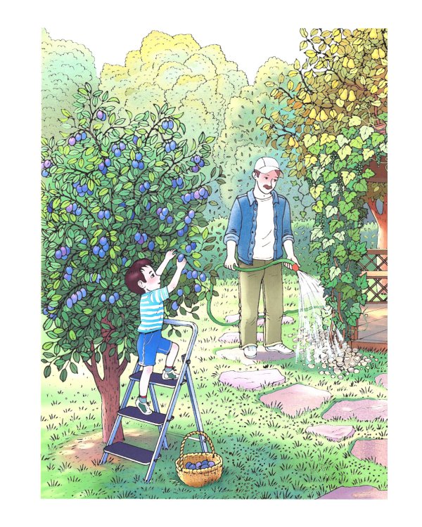 Сад. Фрукты. Дидактический материал по лексической теме