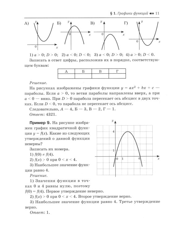 Математика.Подготовка к ОГЭ.Графики функций.Расчеты по формулам:разбор заданий с крат.ответ.:7-9 кл