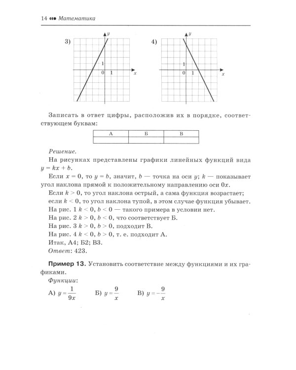 Математика.Подготовка к ОГЭ.Графики функций.Расчеты по формулам:разбор заданий с крат.ответ.:7-9 кл