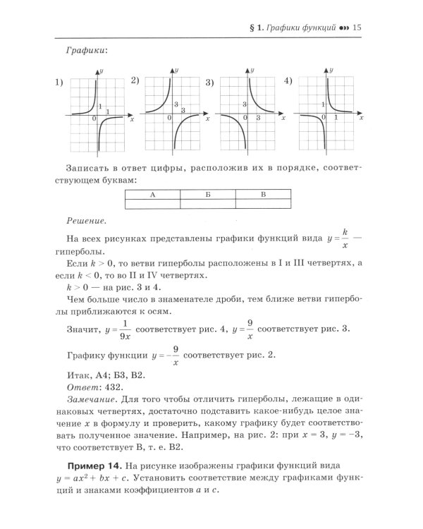 Математика.Подготовка к ОГЭ.Графики функций.Расчеты по формулам:разбор заданий с крат.ответ.:7-9 кл