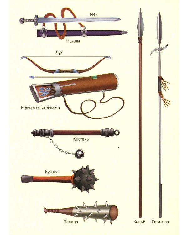 Богатыри (12 картинок с текстом, в папке, А5)