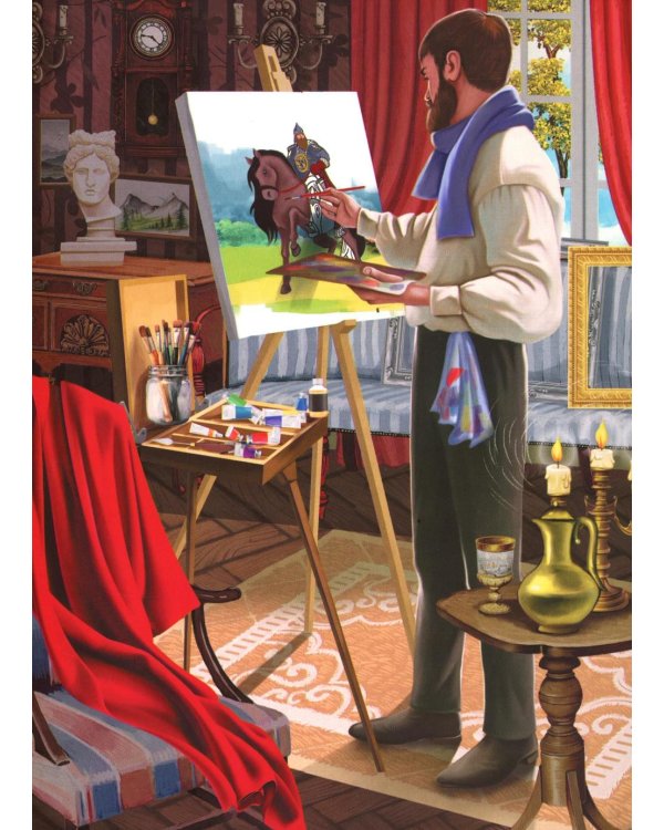 Богатыри (12 картинок с текстом, в папке, А5)