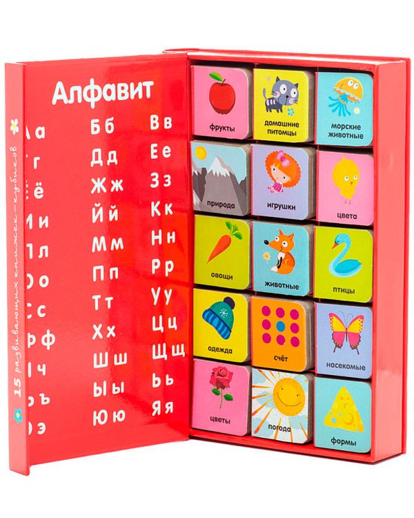 Мои первые слова. 15 книжек-кубиков. Русский язык