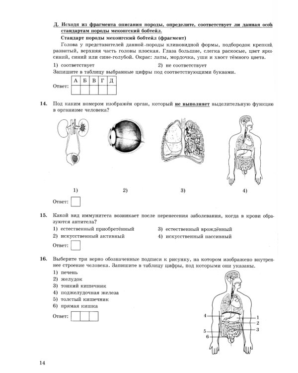 ОГЭ 2025. Биология. 32 варианта. Типовые варианты экзаменационных заданий