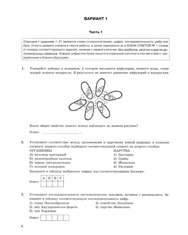 ОГЭ 2025. Биология. 32 варианта. Типовые варианты экзаменационных заданий