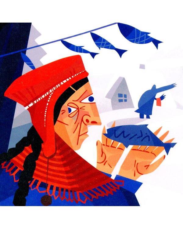 Снежная Королева в стиле Пабло Пикассо