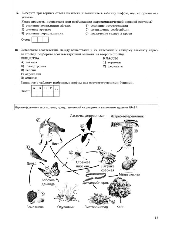 ОГЭ 2025. Биология. 32 варианта. Типовые варианты экзаменационных заданий