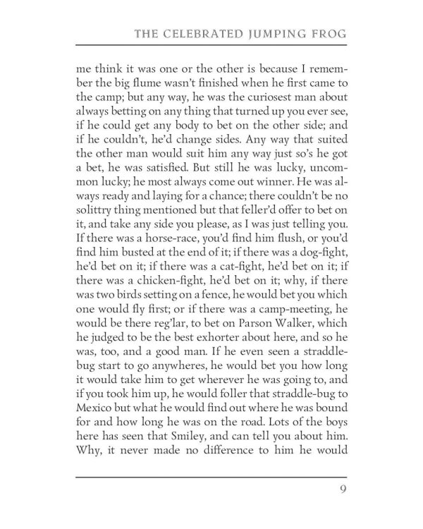 Celebrated Jumping Frog of Calaveras County