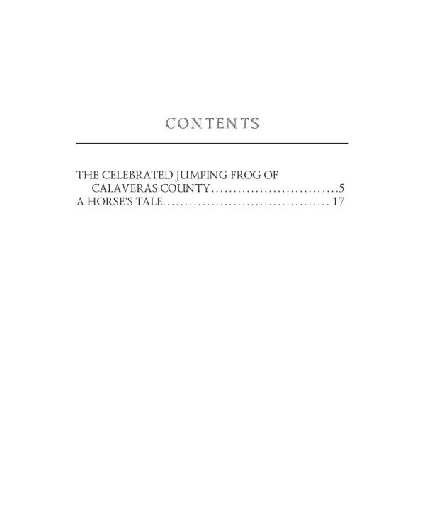 Celebrated Jumping Frog of Calaveras County