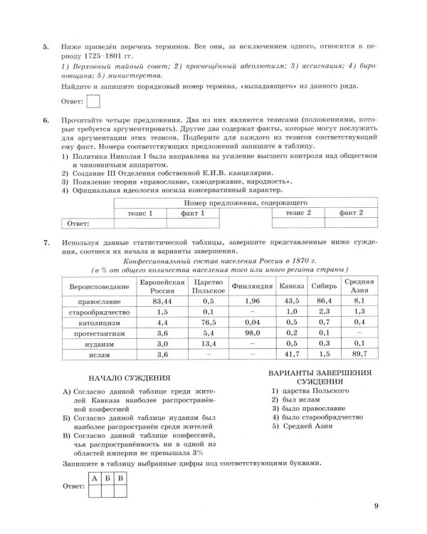 ОГЭ 2026. История. 32 варианта. Типовые варианты экзаменационных заданий