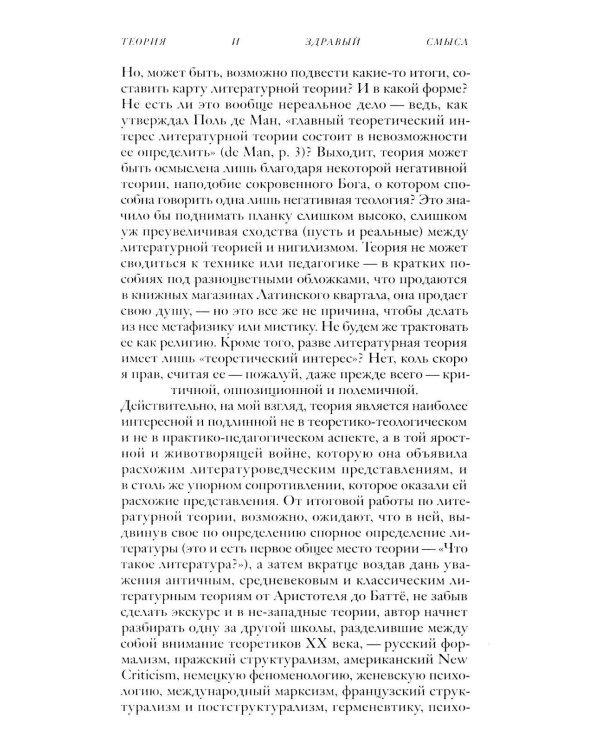 Демон теории. Литература и здравый смысл