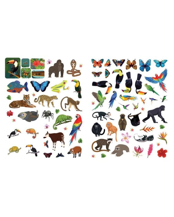 В джунглях. 150 наклеек: обучающая книга-игра