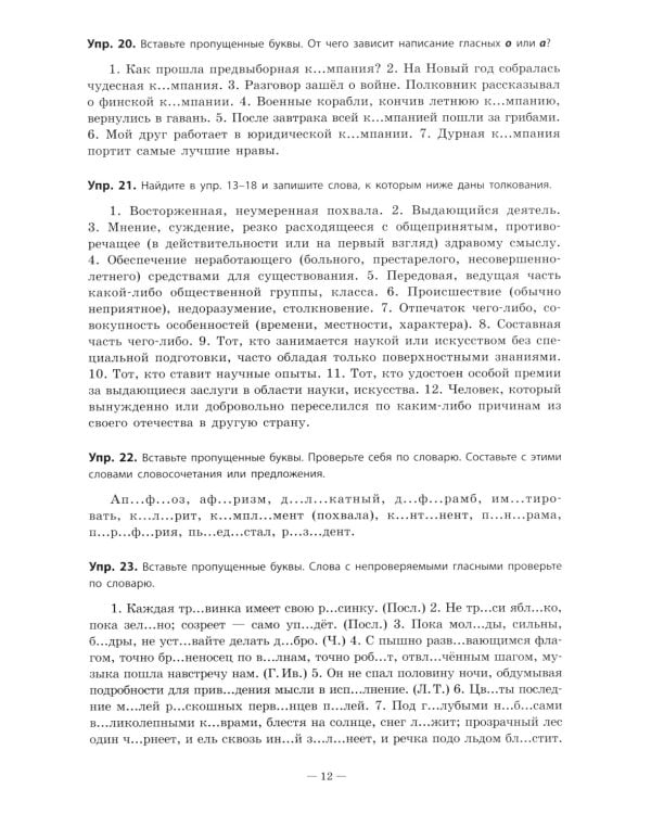 Русский язык. Практикум по орфографии и пунктуации