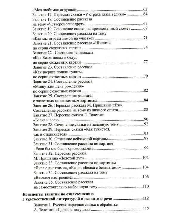 Развитие речи детей 6-7 лет. Подготовительная к школе группа