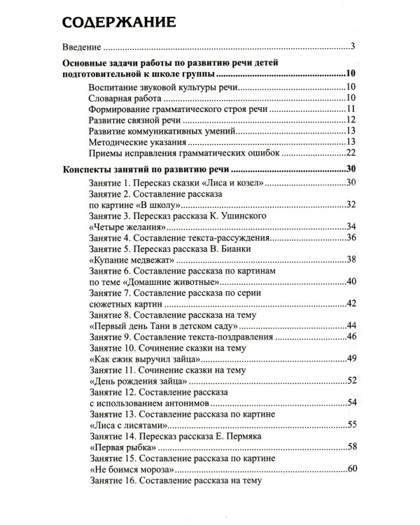 Развитие речи детей 6-7 лет. Подготовительная к школе группа