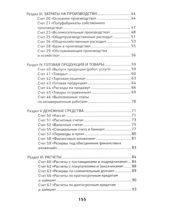 План счетов бухгалтерского учета финансово-хозяйственной деятельности организаций и инструкция по его применению с последними изменениями
