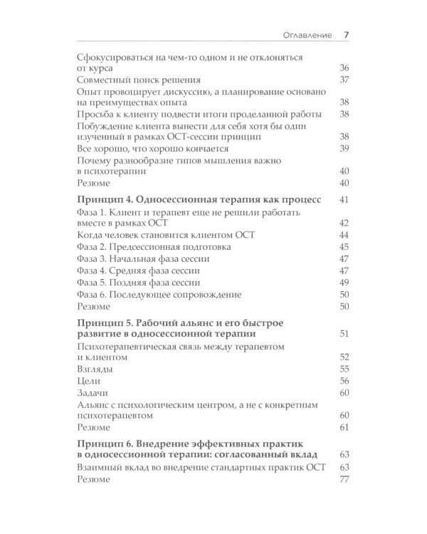 Семь принципов односессионной терапии
