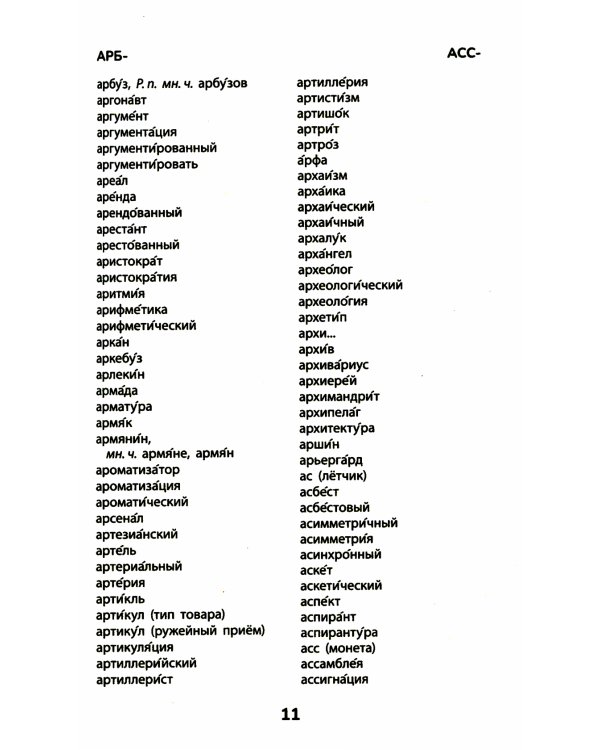 Орфографический словарь. 5-11 классы