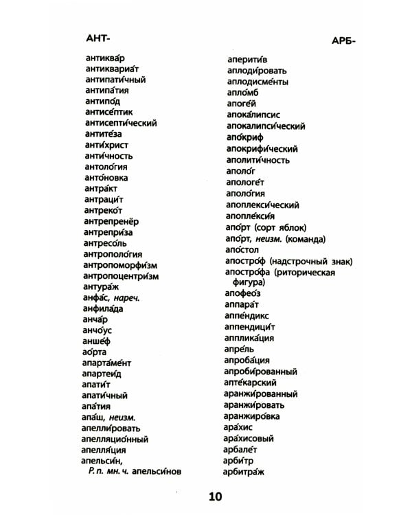 Орфографический словарь. 5-11 классы