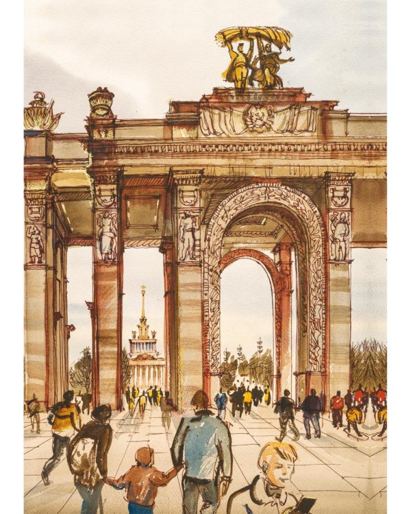 Три дня в Москве. Краткий путеводитель в рисунках