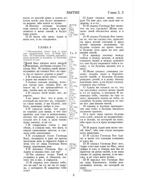 Библия. Книги Священного Писания Ветхого и Нового Завета канонические в русском переводе с параллельными местами (без колосков)