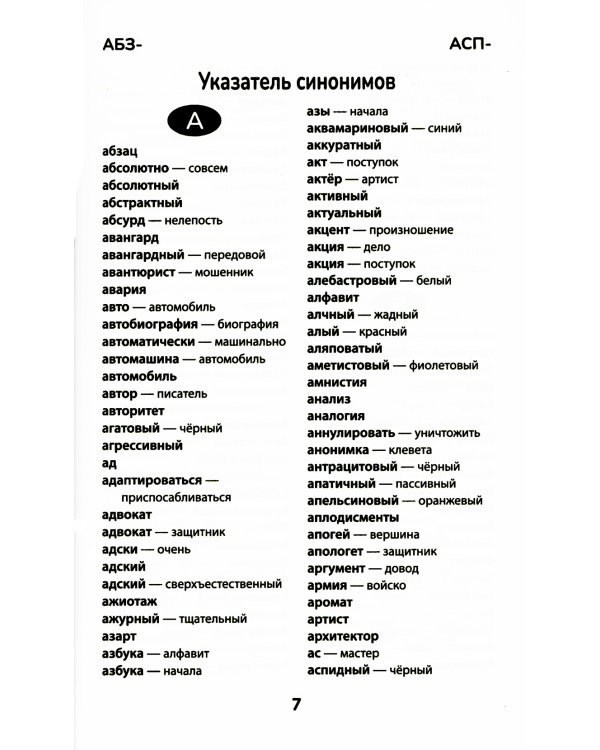 Словарь синонимов и антонимов. 5-11 классы