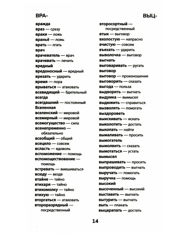 Словарь синонимов и антонимов. 5-11 классы