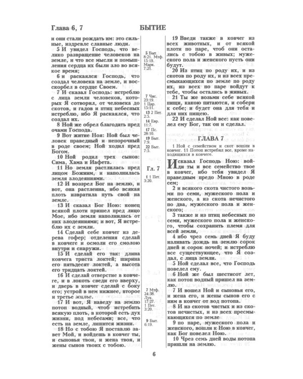 Библия. Книги Священного Писания Ветхого и Нового Завета канонические в русском переводе с параллельными местами (без колосков)