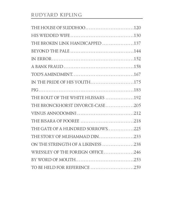 Plain Tales from the Hills