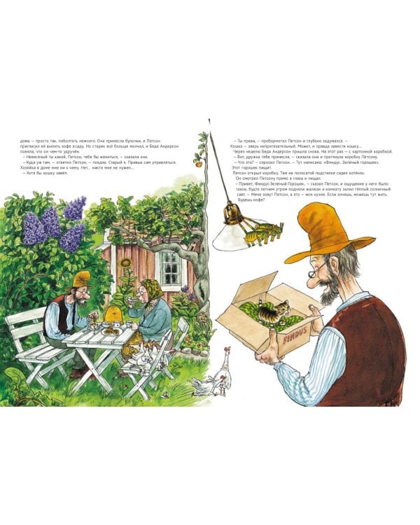 Петсон и Финдус: Именинный пирог, Финдус потерялся (комплект из 2-х книг)