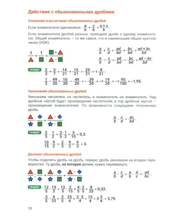 Справочник для подготовки к ОГЭ по математике. Все темы и формулы