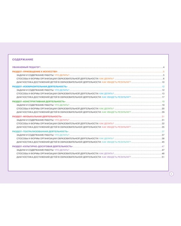 Блокнот педагога средней группы детского сада. Художественно-эстетическое развитие