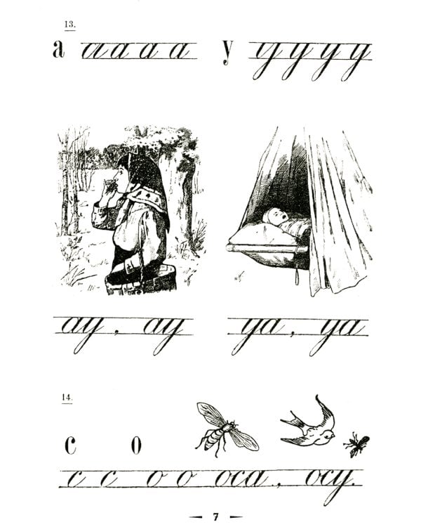 Наглядные уроки письма