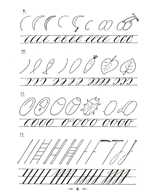 Наглядные уроки письма