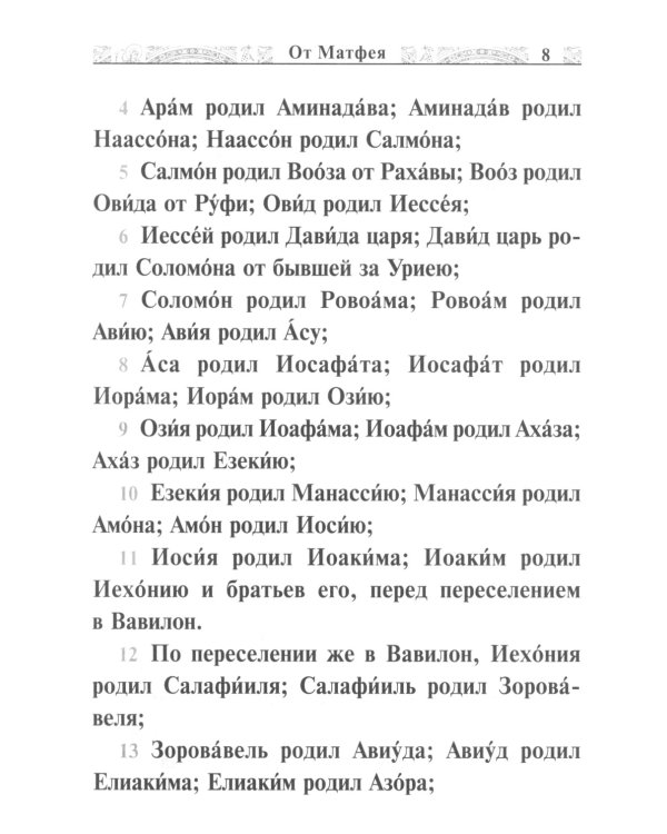 Святое Евангелие Господа нашего Иисуса Христа (крупным шрифтом на русском языке) (красная)