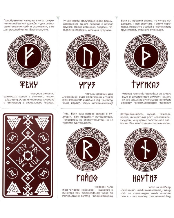 Просто руны. Расклад сразу (24 капты-руны созначениями + 8 раскладов)