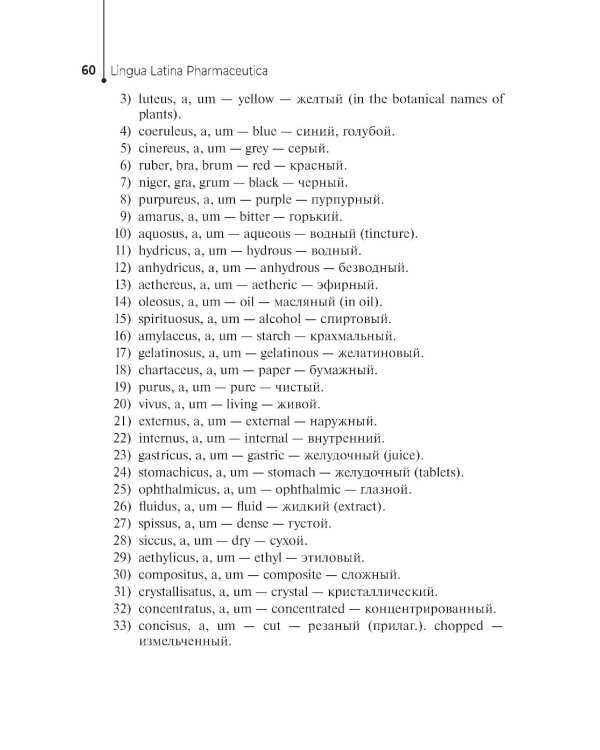 Lingua Latina Pharmaceutica: tutorial guide = Латинский язык для фармацевтов