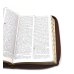 Библия. Книги Священного Писания Ветхого и Нового Завета (рециклированная кожа коричневая, молния, золот.обрез)
