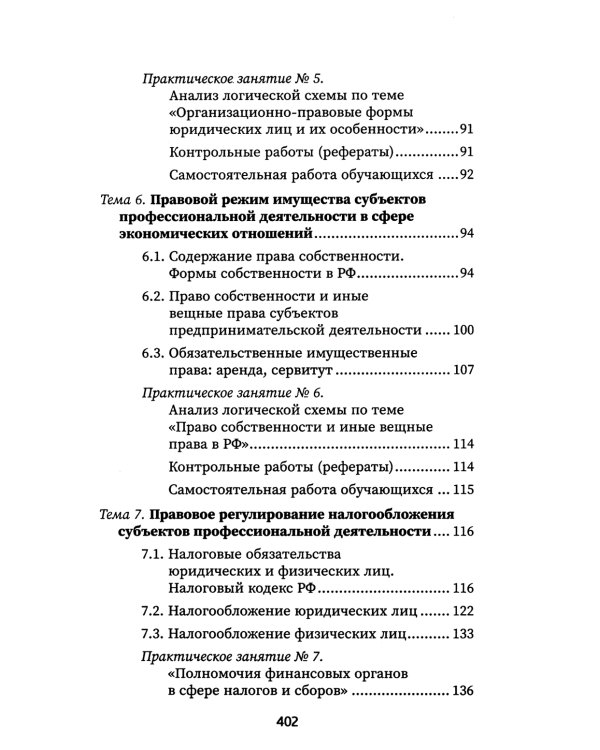 Правовое регулирование профессиональной деятельности: Учебное пособие