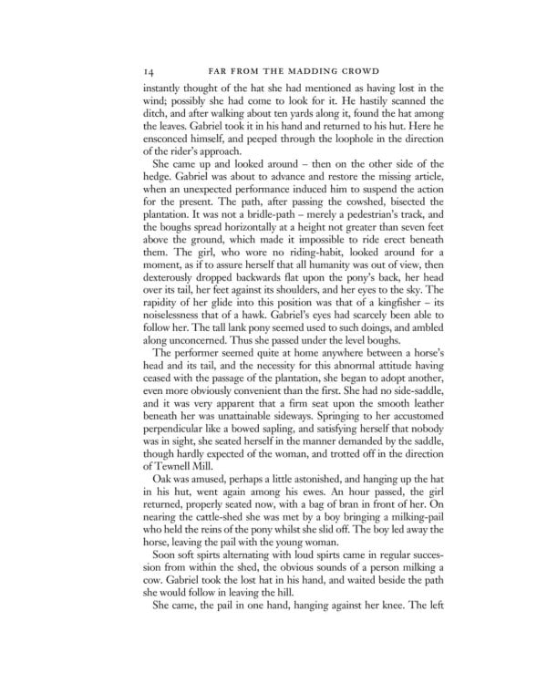 Far from the Madding Crowd