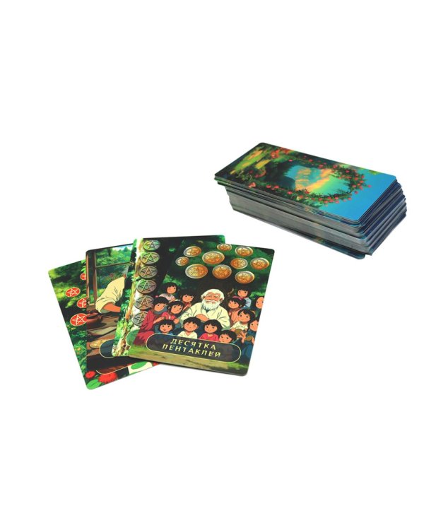 Таро "Волшебные миры аниме" (78 карт и книга по QR-коду)