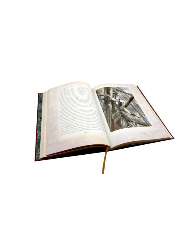 Вокруг света за 80 дней: роман. (золот. тиснен., кожа)