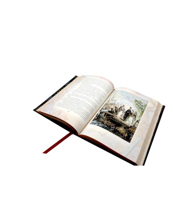 Вокруг света за 80 дней: роман. (золот. тиснен., кожа)