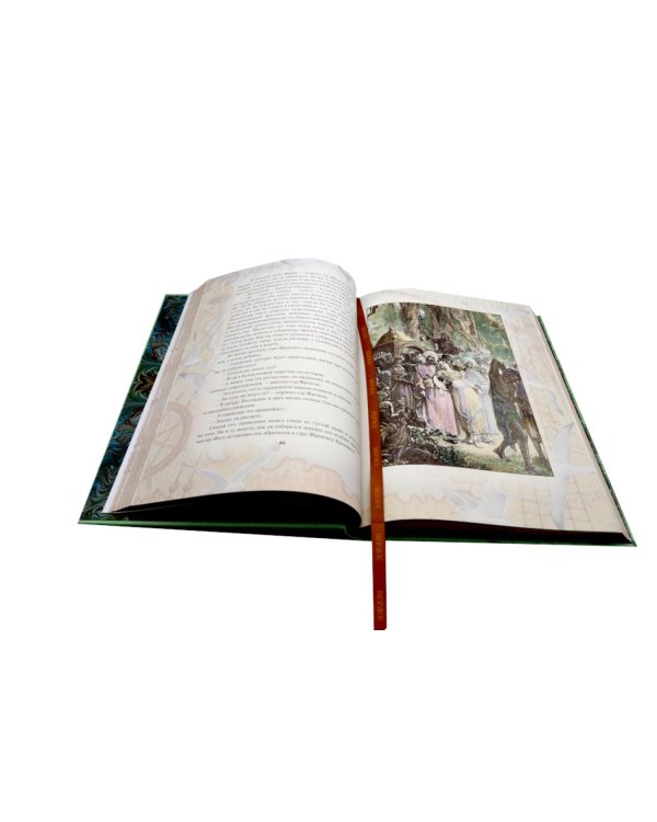 Вокруг света за 80 дней: роман. (золот. тиснен., шелк)