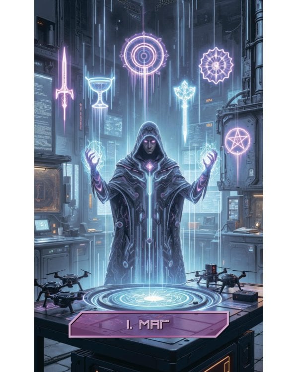 Кибертаро (78 карт и книга по QR-коду)